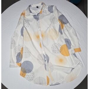 Shein Artistic Style Button-up Shirt Size XL